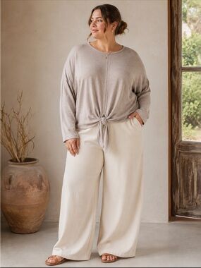 Barefoot Dreams CozyChic™ Ultra Lite Tie Front NWT